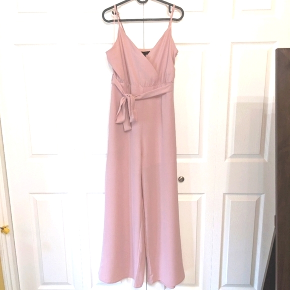 NWT PetalRoz Rose Coloured Jumpsuit Women's Large Fits like Medium - Picture 2 of 6